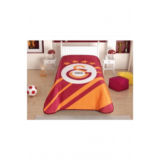 TAÇ Lisanslı Galatasaray Cross Logo Tek Kişilik Battaniye