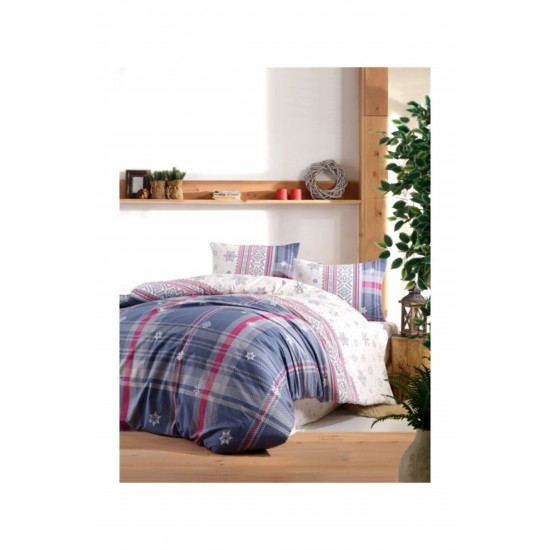 Kristal By Taç Kristal Light Çift Kişilik Nevresim Takımı Jolly Mavi